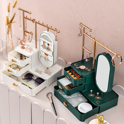 Organizador de Cosméticos con Espejo - Caja de Almacenamiento Multifuncional Premium - Image 2