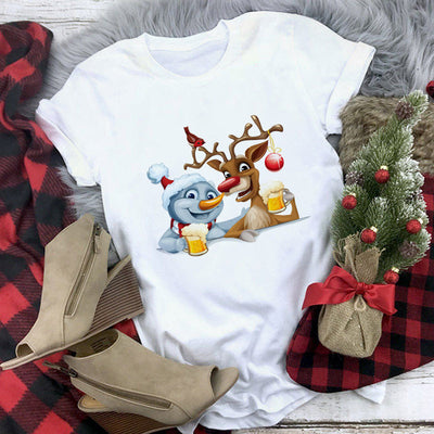 Playera Navideña Estampado Santa Claus - Diseño Casual Unisex - Image 13