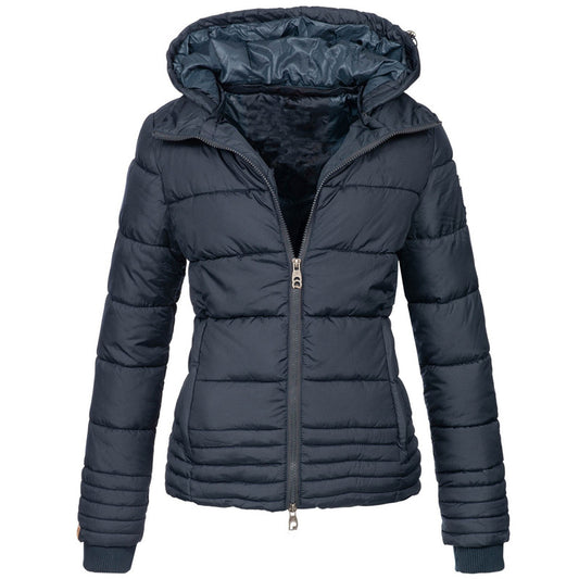 Chaqueta de Algodón Coreana Suelta con Capucha - Image 2
