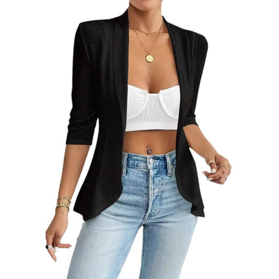 Cardigan Hueco Elegante para Mujer - Diseño Moderno Cruzado - Image 5