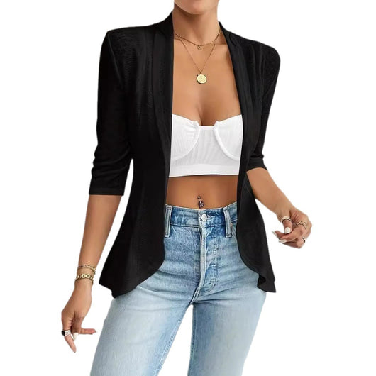 Cardigan Hueco Elegante para Mujer - Diseño Moderno Cruzado - Image 5