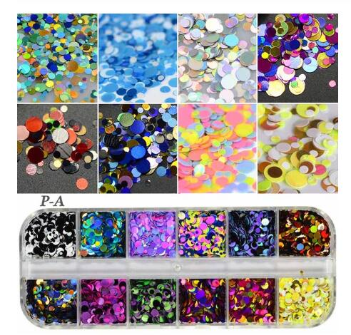 Decoraciones de Uñas Holográficas Hexagonales para Nail Art - Image 9