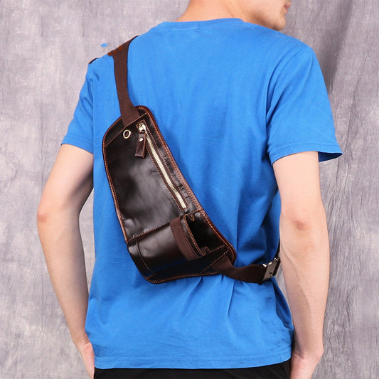Bolsa Mensajero de Cuero Vacuno Multifuncional para Hombre - Image 2