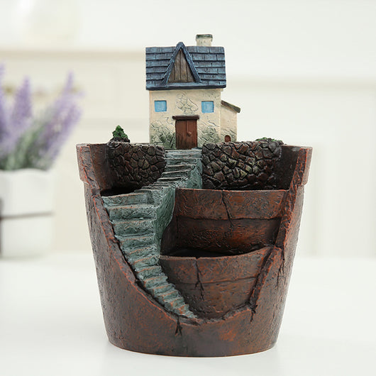 Maceta Decorativa con Suculentas - Miniatura de Jardín y Bonsái - Image 11
