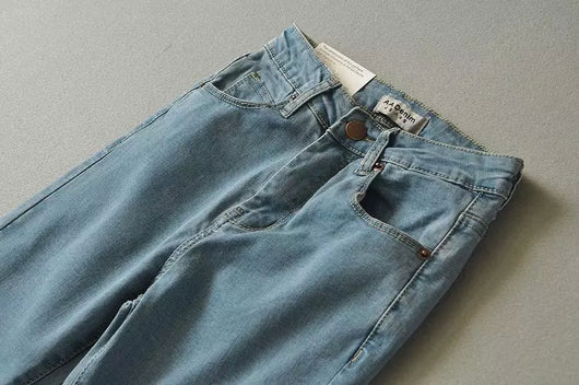 Pantalones Vaqueros Elásticos Cintura Alta Slim Fit - Image 3