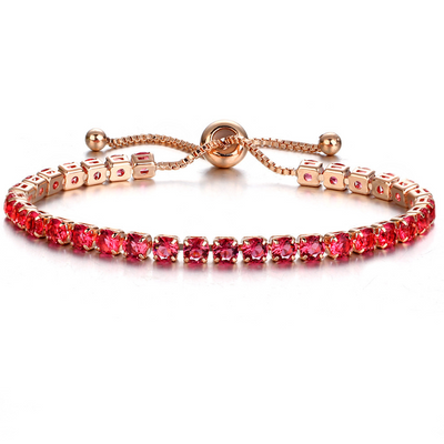 Pulsera de Cristal con Deslizador Ajustable - Joyería Chapada en Oro para Mujer - Image 12