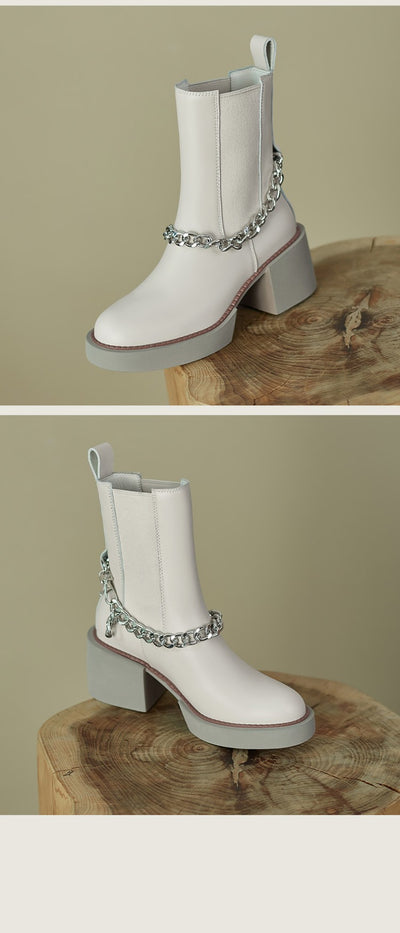 Botas Martin Casual de Suela Gruesa y Punta Redonda para Mujer - Image 11