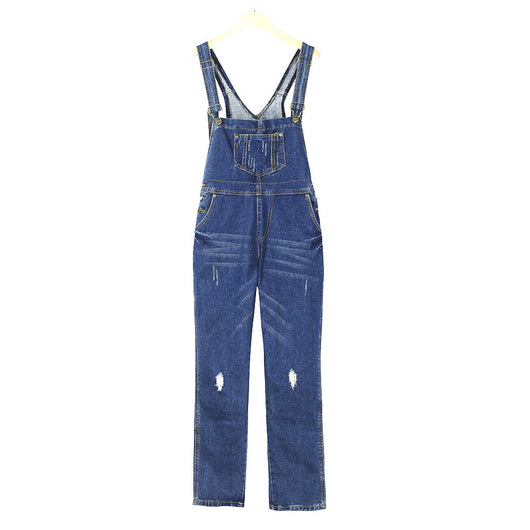 Overol Denim Rasgado con Estilo Urbano - Image 10