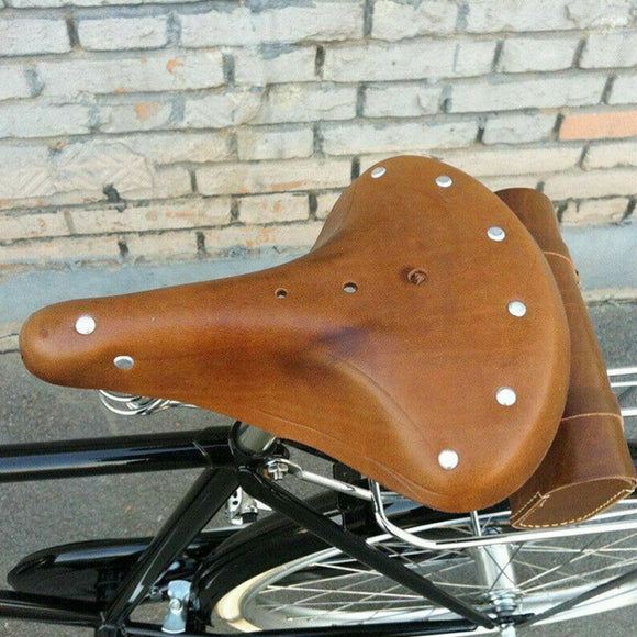 Asiento de Bicicleta de Cuero Premium