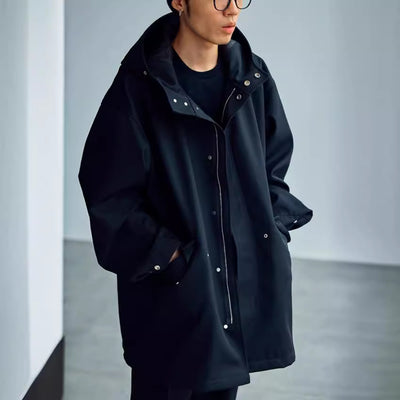 Chaqueta Impermeable con Capucha Estilo Fishtail para Hombre - Image 3
