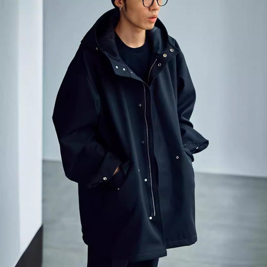 Chaqueta Impermeable con Capucha Estilo Fishtail para Hombre - Image 3