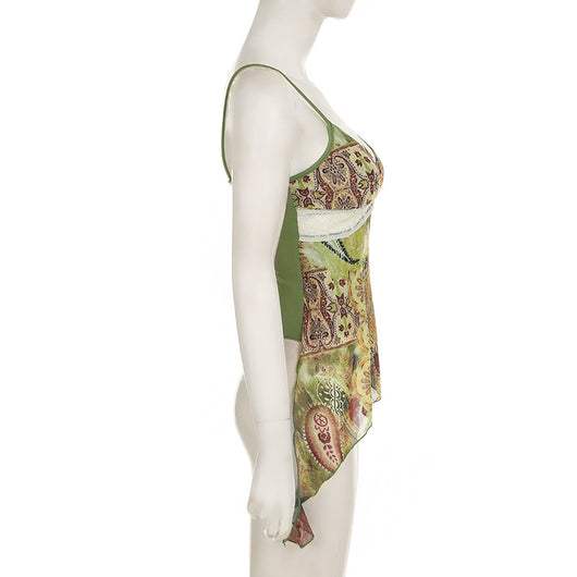 Chaleco Estampado Vintage con Tirantes - Image 16