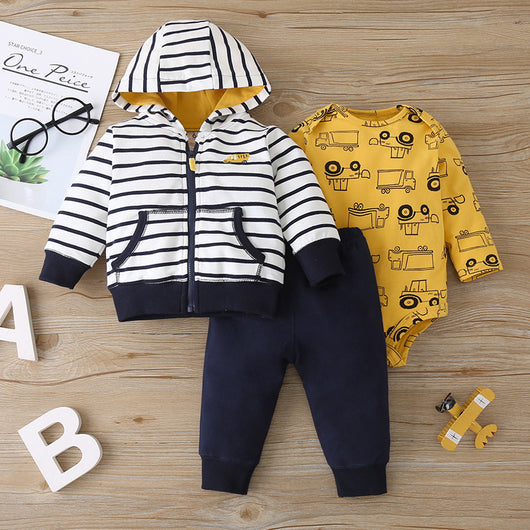 Chaqueta Casual con Cierre de Tres Piezas para Bebés y Niños Pequeños - Image 12