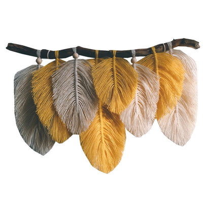 Tapiz Tejido con Plumas Artesanal - Image 7