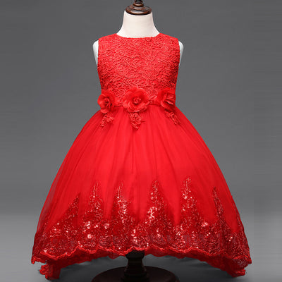 Vestido de Princesa para Niña con Lentejuelas - Diseño de Novia Infantil - Image 6