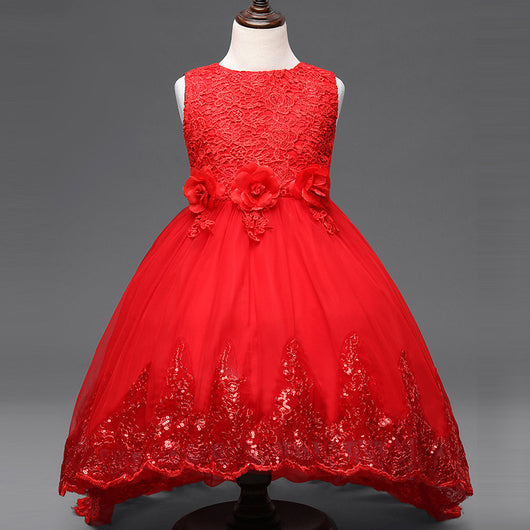 Vestido de Princesa para Niña con Lentejuelas - Diseño de Novia Infantil - Image 6