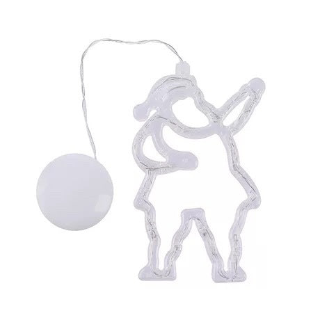 Lámpara LED Navideña con Ventosa - Decoración Santa, Reno y Muñeco de Nieve - Image 20