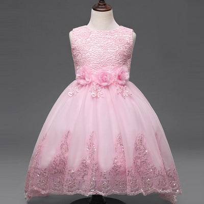 Vestido de Princesa para Niña con Lentejuelas - Diseño de Novia Infantil - Image 4