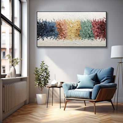 Cuadro Abstracto Moderno al Óleo - Arte de Pared Texturizado para Decoración del Hogar - Image 3