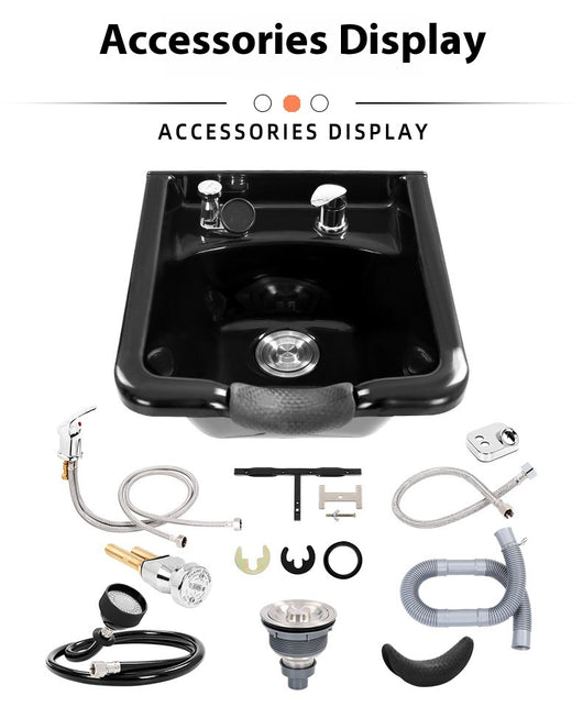 Lavacabezas de Plástico ABS para Silla de Barbería - Image 12
