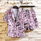 Camisa Hawaiana Suelta Estampada para Hombre