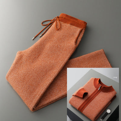 Cardigan de Lana Pura para Hombre con Cierre de Cremallera y Cuello Alto - Image 6