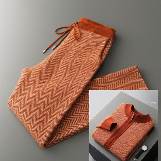 Cardigan de Lana Pura para Hombre con Cierre de Cremallera y Cuello Alto - Image 6