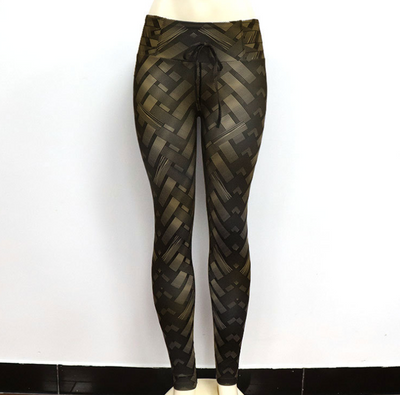 Leggins Deportivos Estampado Iron Weave con Levantamiento de Glúteos - Image 11