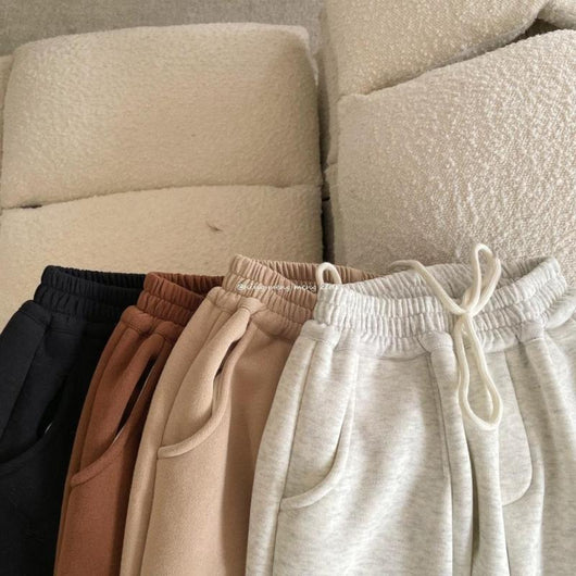 Pantalones Casuales Acolchados de Terciopelo Coreanos para Niños - Image 4