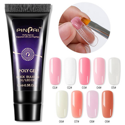 Gel para Extensiones de Uñas con Soporte de Papel Cristal