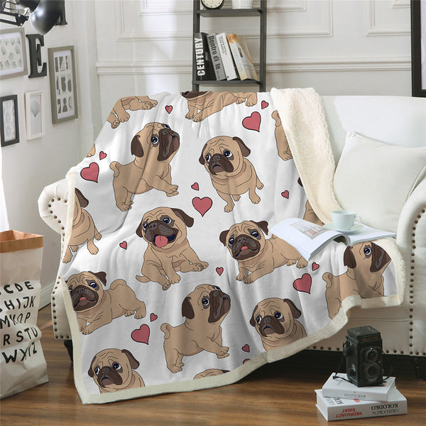 Manta Térmica Doble Capa Estampada de Algodón Fleece - Colección Cachorros - Image 3
