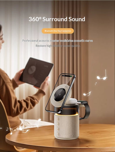 Cargador Inalámbrico con Parlante Bluetooth 2 en 1 - Regalo Perfecto - Image 17