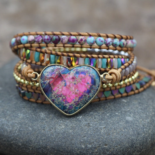 Pulsera de Cuentas Coloridas Artesanal