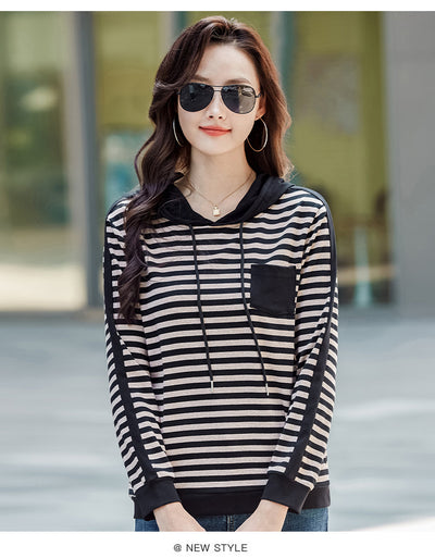 Blusa Larga Coreana Holgada para Tallas Grandes - Manga Larga Versátil - Image 17