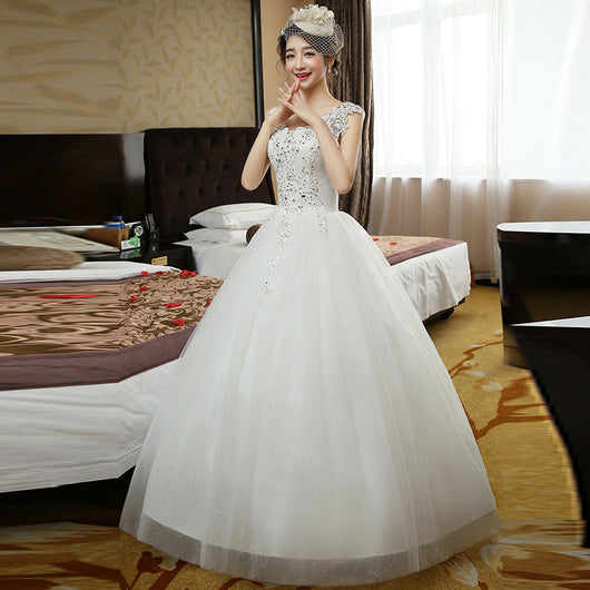 Vestido de Novia con Hombros Descubiertos