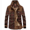 Camisa de Franela Térmica para Hombre - Cuadros Otoño Invierno