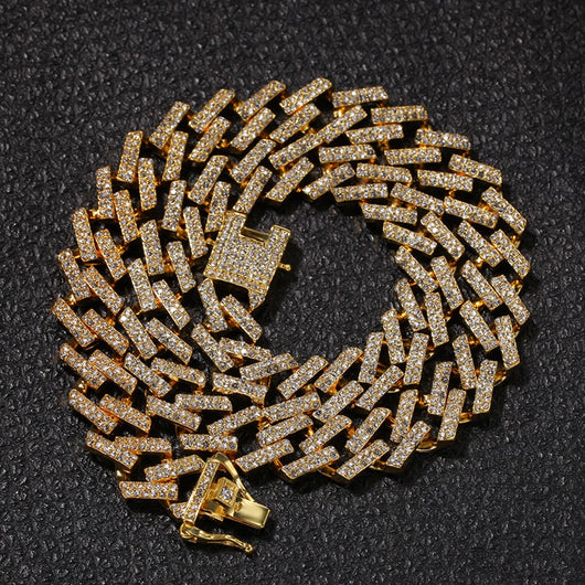 Cadena Cubana de Diamantes Rombos - Image 20