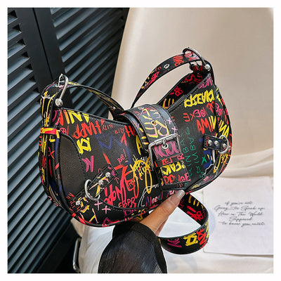 Bolsa de Hombro Messenger con Diseño de Letra de Moda - Image 13