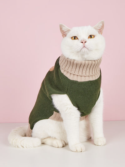 Suéter Militar para Perro Verde Oliva - Diseño Simple Otoño Invierno - Image 17
