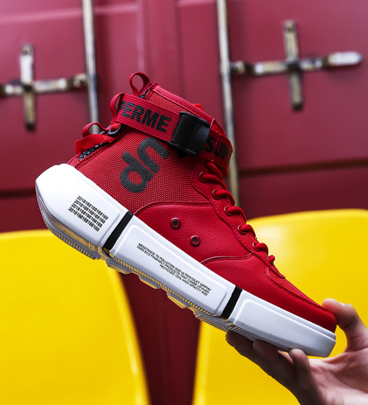 Zapatillas Deportivas Altas para Hombre Talla Grande Estilo Hip-Hop - Image 5