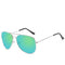Silver frame green mercury