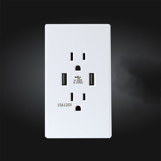 Panel de Tomacorriente Estándar US con Puerto USB Integrado - Image 9