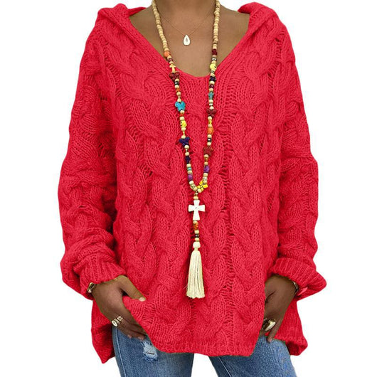 Sudadera Tejida de Color Puro con Giro - Image 8