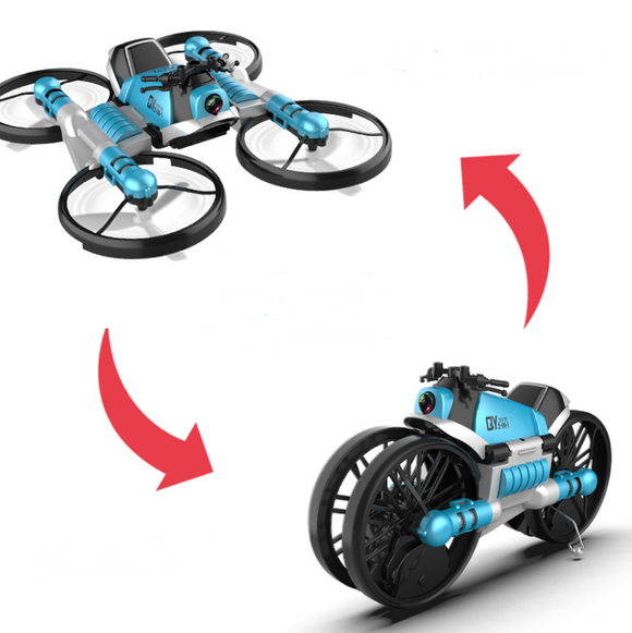 Dron Motocicleta 2 en 1 WiFi FPV Plegable con Cámara y Control Remoto