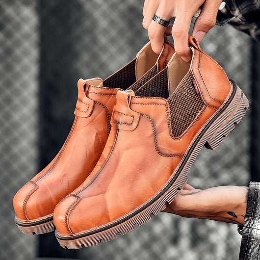Botas Martin de Cuero Bajo para Hombre - Image 4