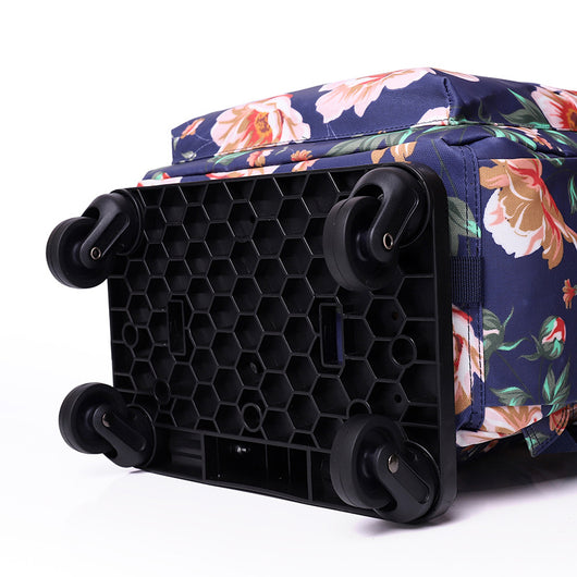 Mochila Trolley Plegable Impresa 2 en 1 con Asa Desprendible - Image 9