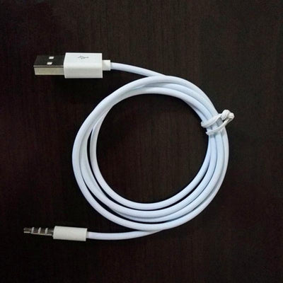 Cable de Audio y Carga para Auto USB a 3.5mm con Baño de Plata - Image 10
