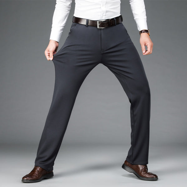 Pantalones Casuales Ejecutivos Stretch Corte Recto para Hombre