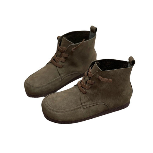 Botas Artesanales de Cuero Gamuza con Suela Flexible y Cierre Elástico - Image 5