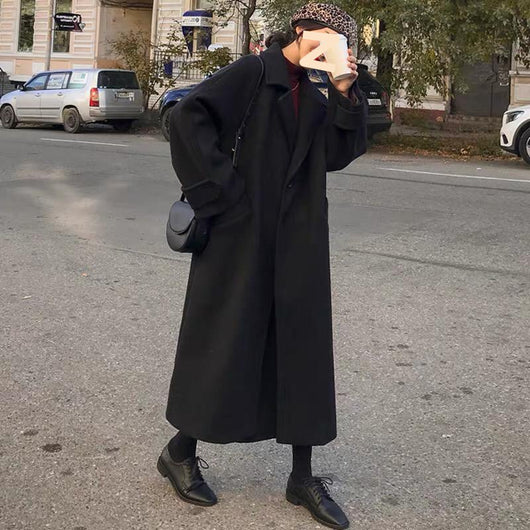 Abrigo de Lana Holgado Elegante para Invierno Mujer - Image 11